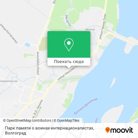 Карта Парк памяти о воинах-интернационалистах