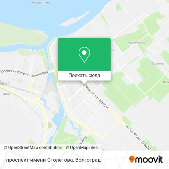 Карта проспект имени Столетова