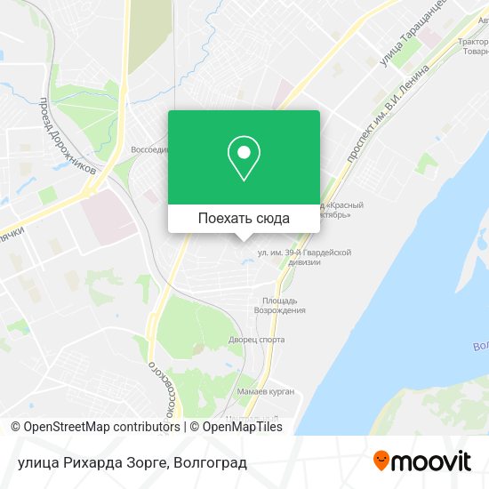 Карта улица Рихарда Зорге