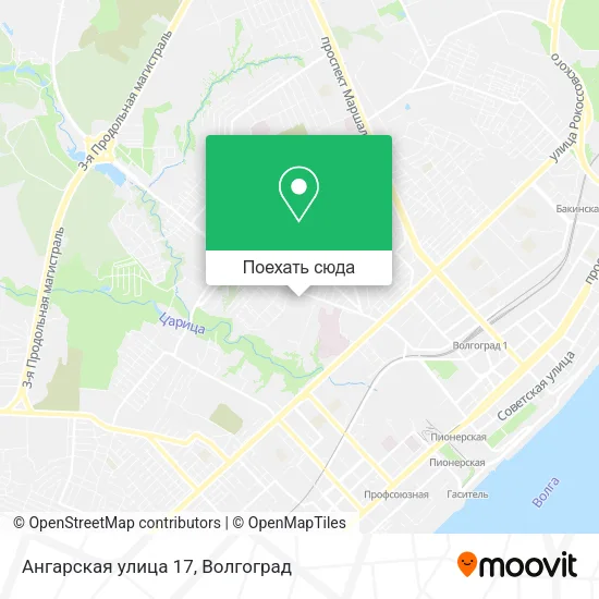 Карта Ангарская улица 17