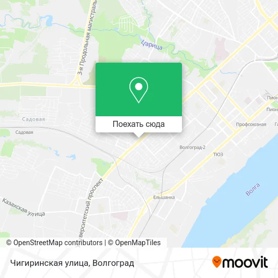 Карта Чигиринская улица