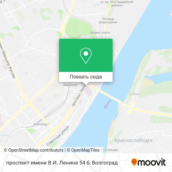 Карта проспект имени В.И. Ленина 54 б