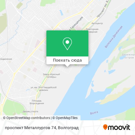 Карта проспект Металлургов 74