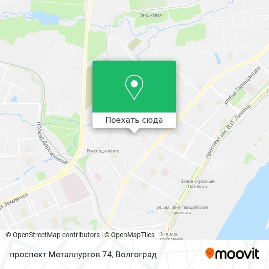 Карта проспект Металлургов 74