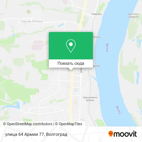 Карта улица 64 Армии 77
