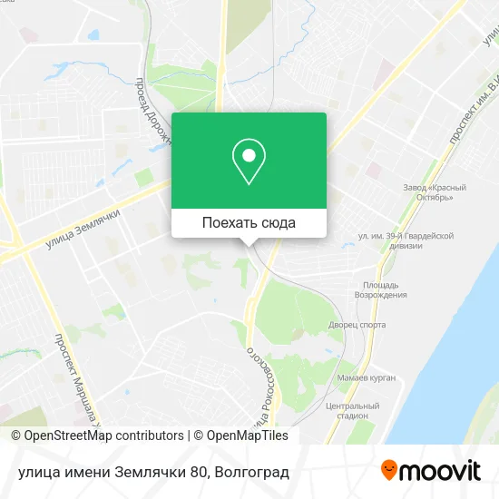 Карта улица имени Землячки 80