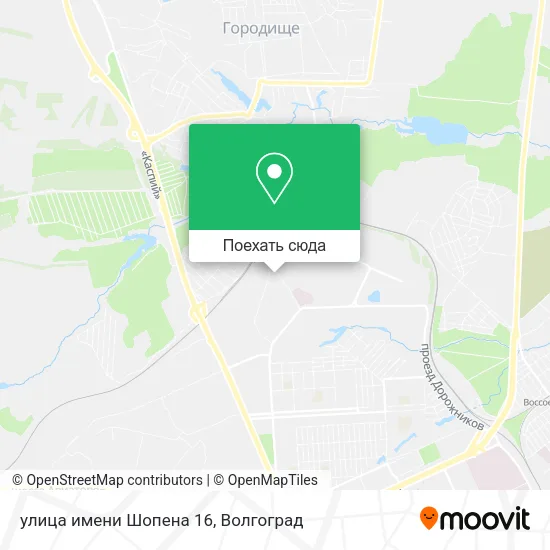 Карта улица имени Шопена 16