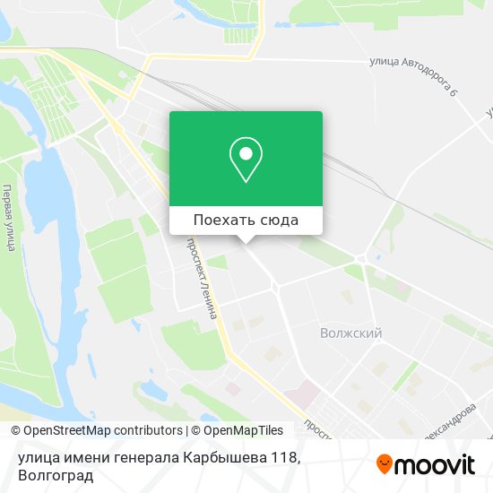 Карта улица имени генерала Карбышева 118