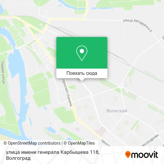 Карта улица имени генерала Карбышева 118