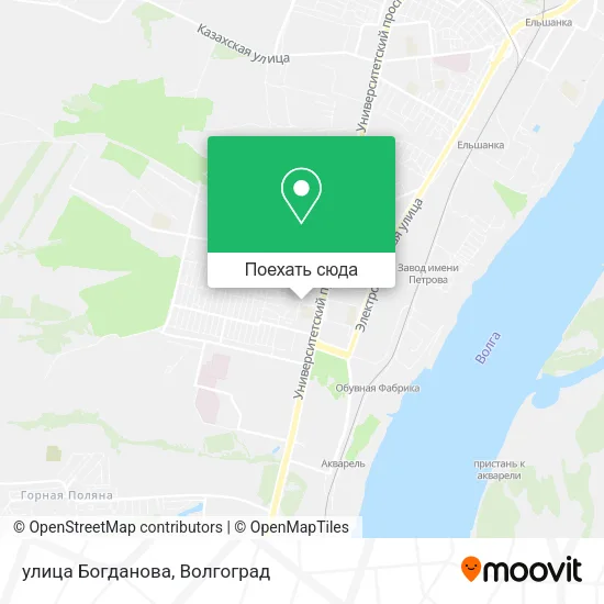 Карта улица Богданова