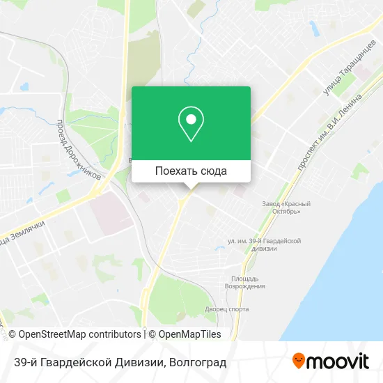 Карта 39-й Гвардейской Дивизии