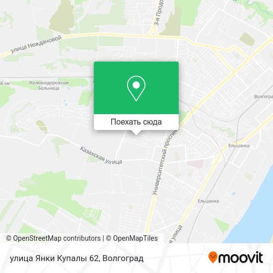 Карта улица Янки Купалы 62