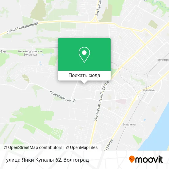 Карта улица Янки Купалы 62