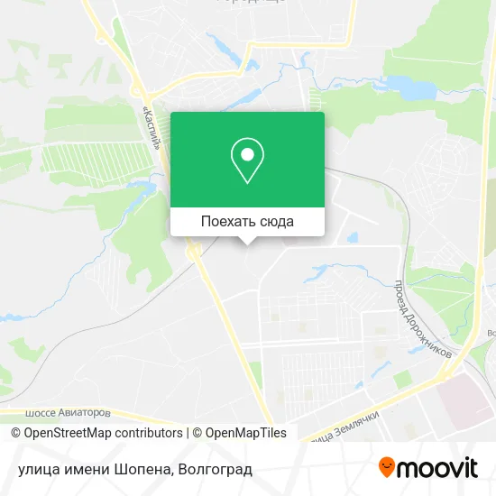 Карта улица имени Шопена