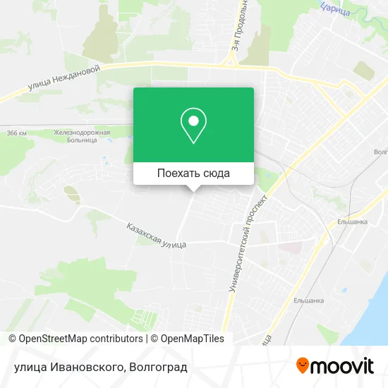 Карта улица Ивановского
