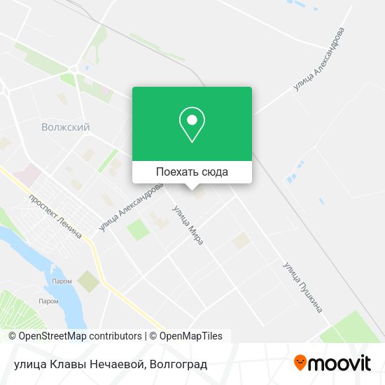 Карта улица Клавы Нечаевой