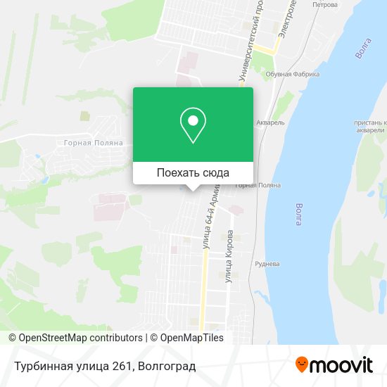 Карта Турбинная улица 261