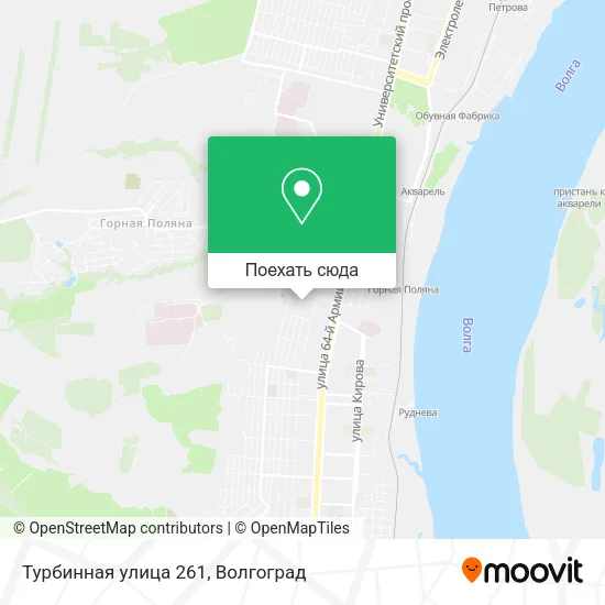 Карта Турбинная улица 261