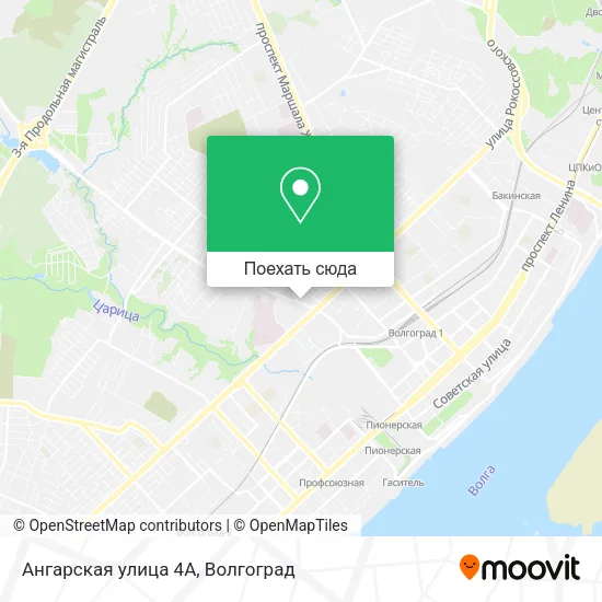 Карта Ангарская улица 4А