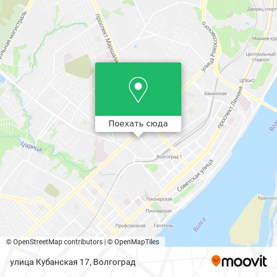 Карта улица Кубанская 17