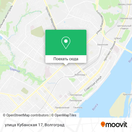 Карта улица Кубанская 17