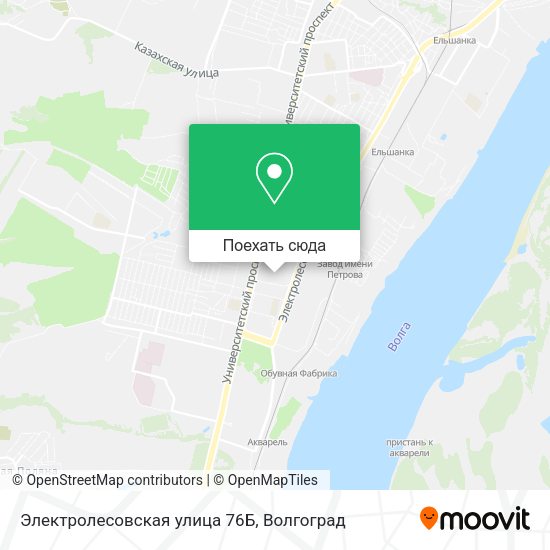 Карта Электролесовская улица 76Б