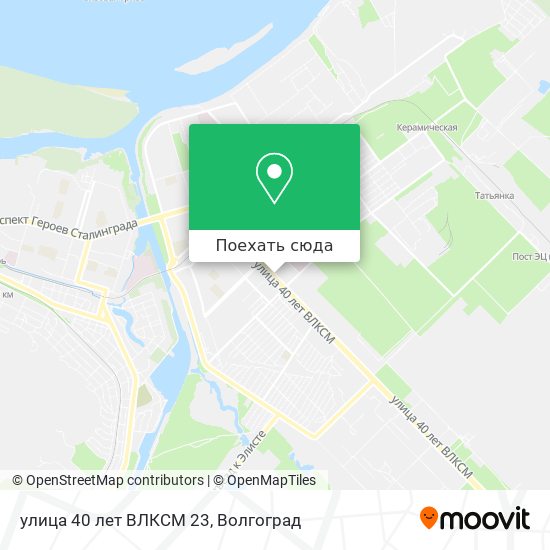 Карта улица 40 лет ВЛКСМ 23