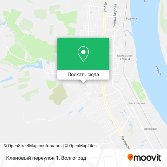 Карта Кленовый переулок 1