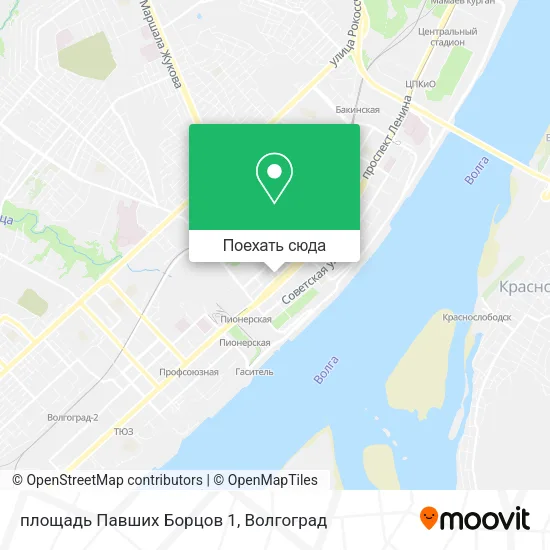 Карта площадь Павших Борцов 1