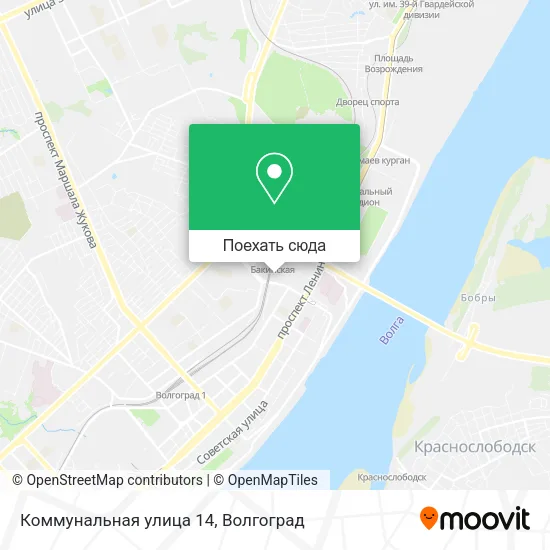 Карта Коммунальная улица 14