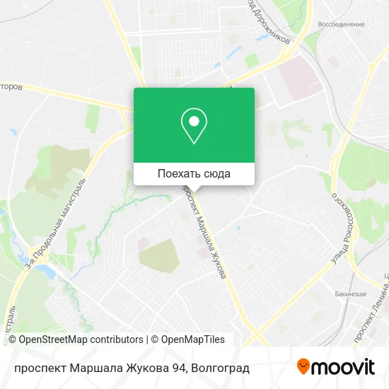 Карта проспект Маршала Жукова 94