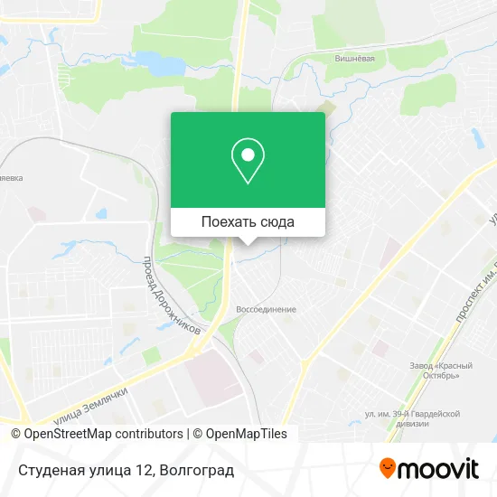 Карта Студеная улица 12