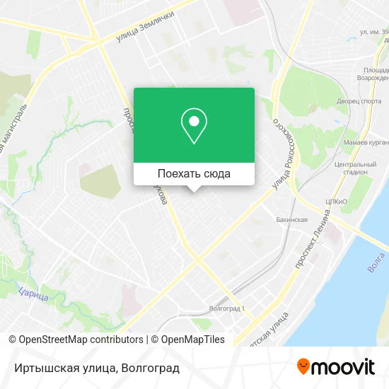 Карта Иртышская улица