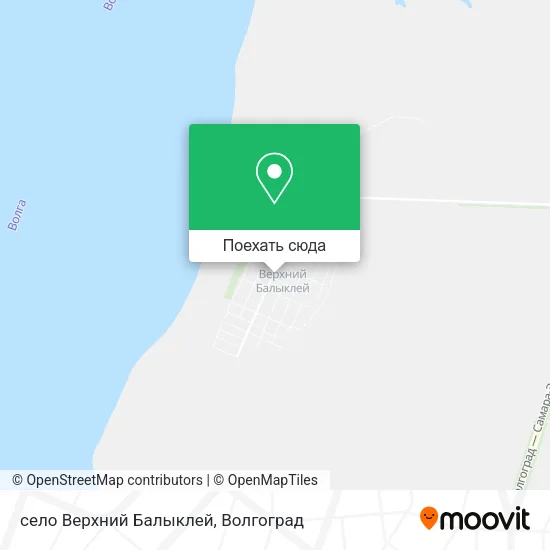 Карта село Верхний Балыклей