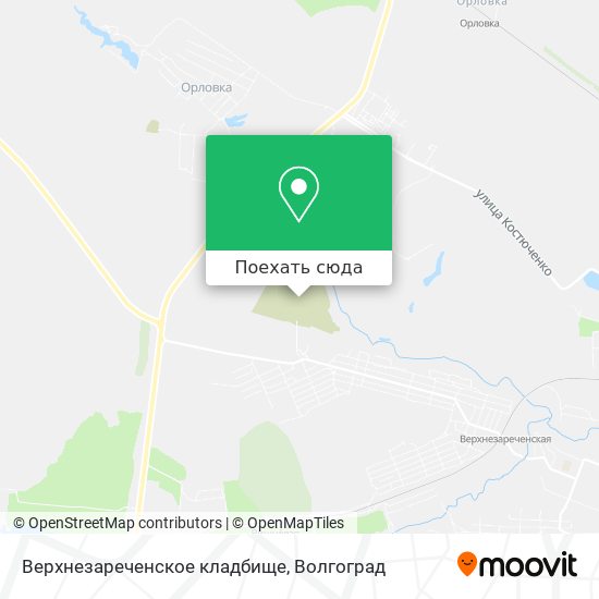 Карта Верхнезареченское кладбище