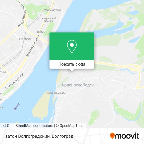 Карта затон Волгоградский