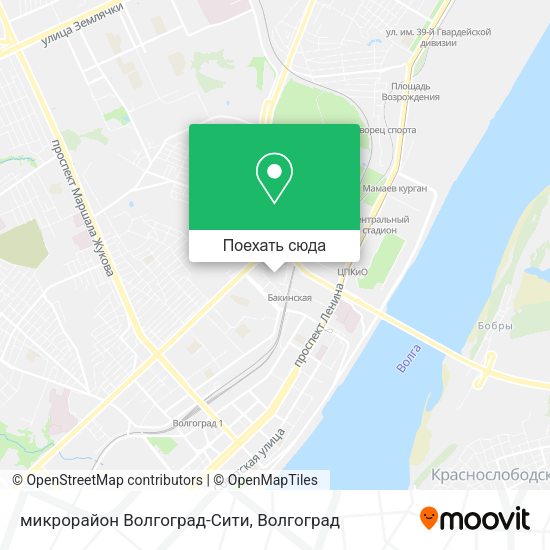 Карта микрорайон Волгоград-Сити