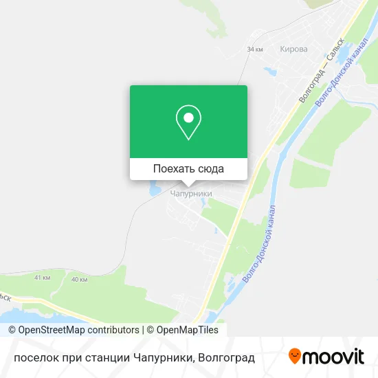 Карта поселок при станции Чапурники