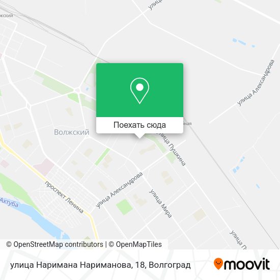Карта улица Наримана Нариманова, 18