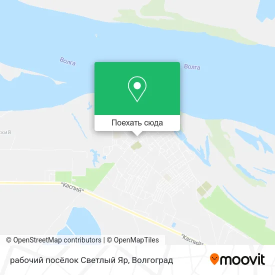 Карта рабочий посёлок Светлый Яр