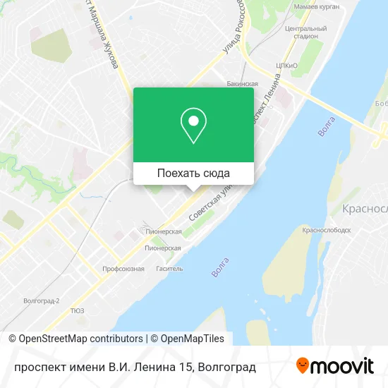 Карта проспект имени В.И. Ленина 15
