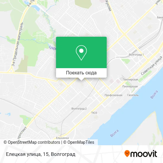 Карта Елецкая улица, 15