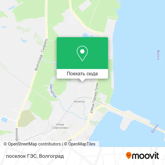 Карта поселок ГЭС