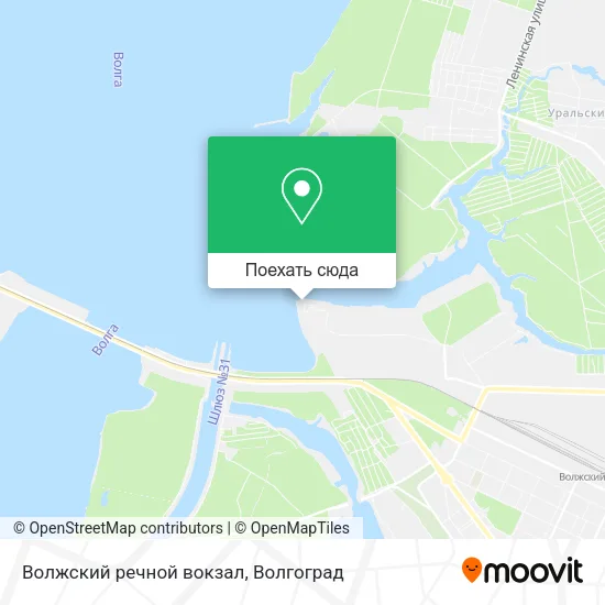 Карта Волжский речной вокзал