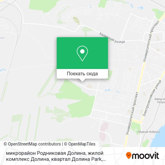Карта микрорайон Родниковая Долина, жилой комплекс Долина, квартал Долина Park