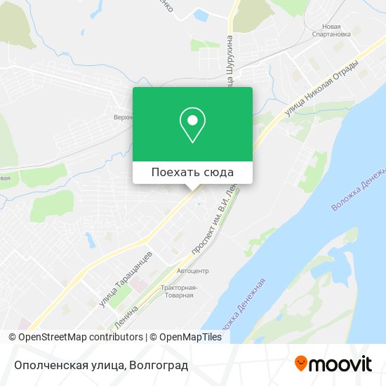 Карта Ополченская улица