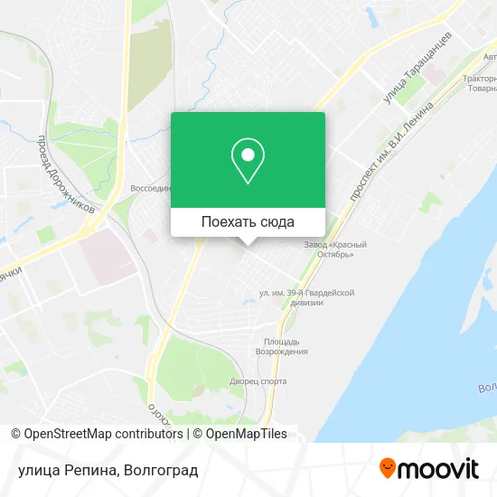Карта улица Репина