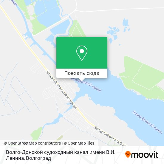 Карта Волго-Донской судоходный канал имени В.И. Ленина