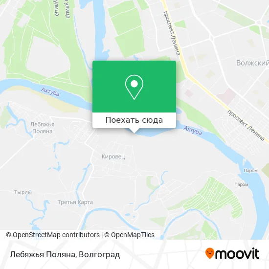 Карта Лебяжья Поляна