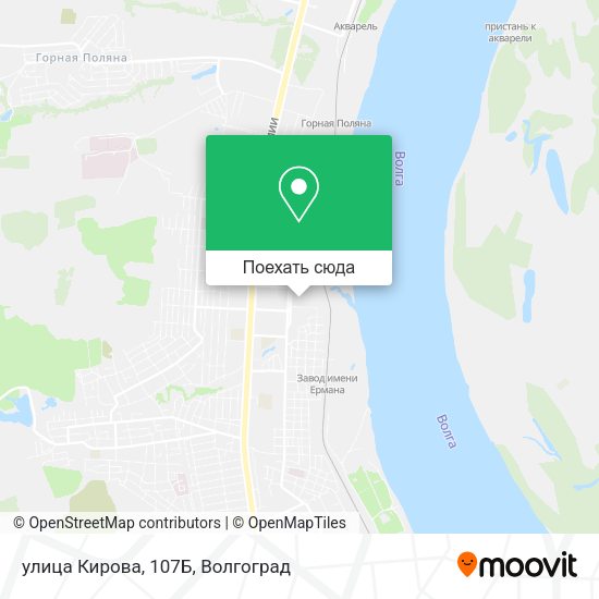 Карта улица Кирова, 107Б